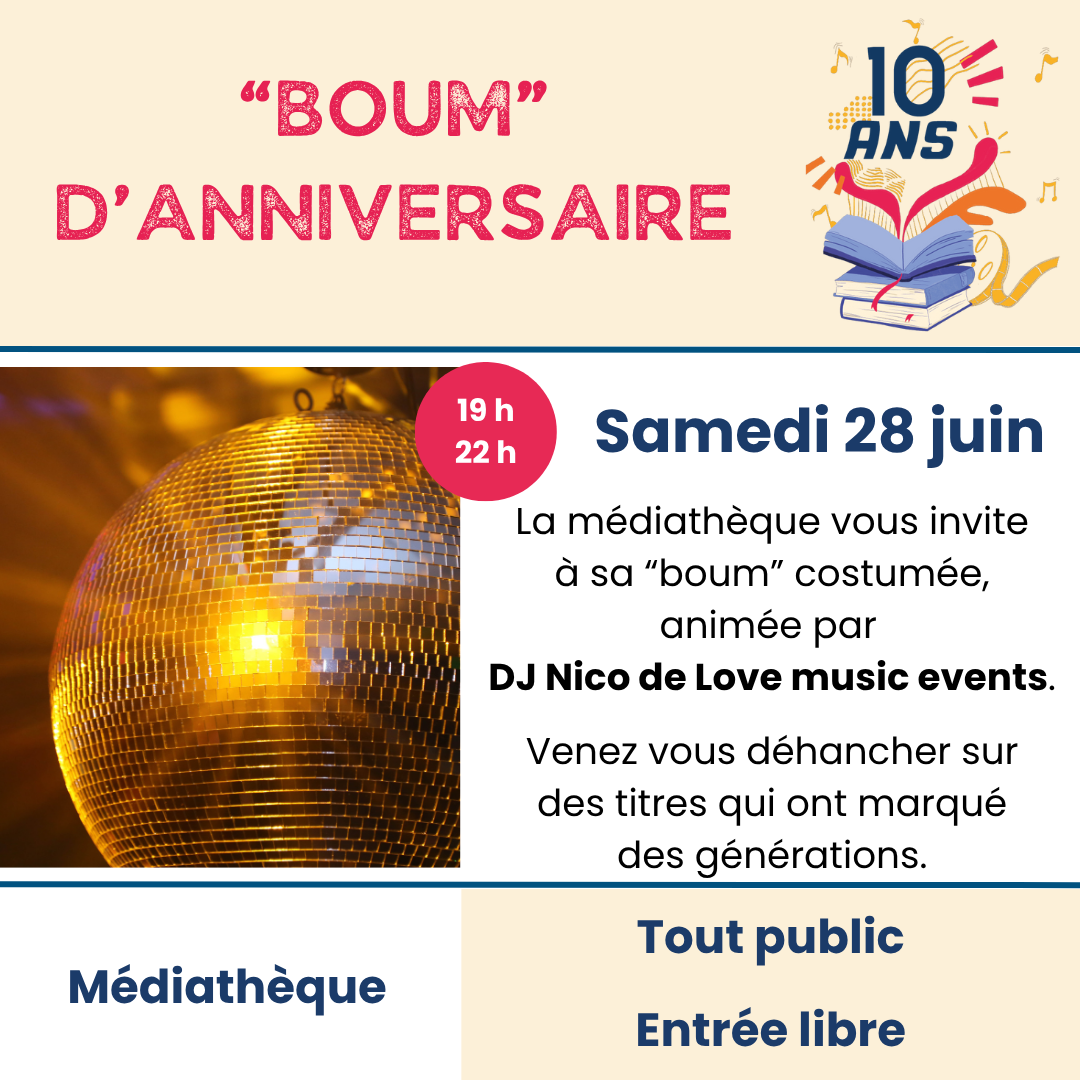 Couverture de "BOUM" D'ANNIVERSAIRE