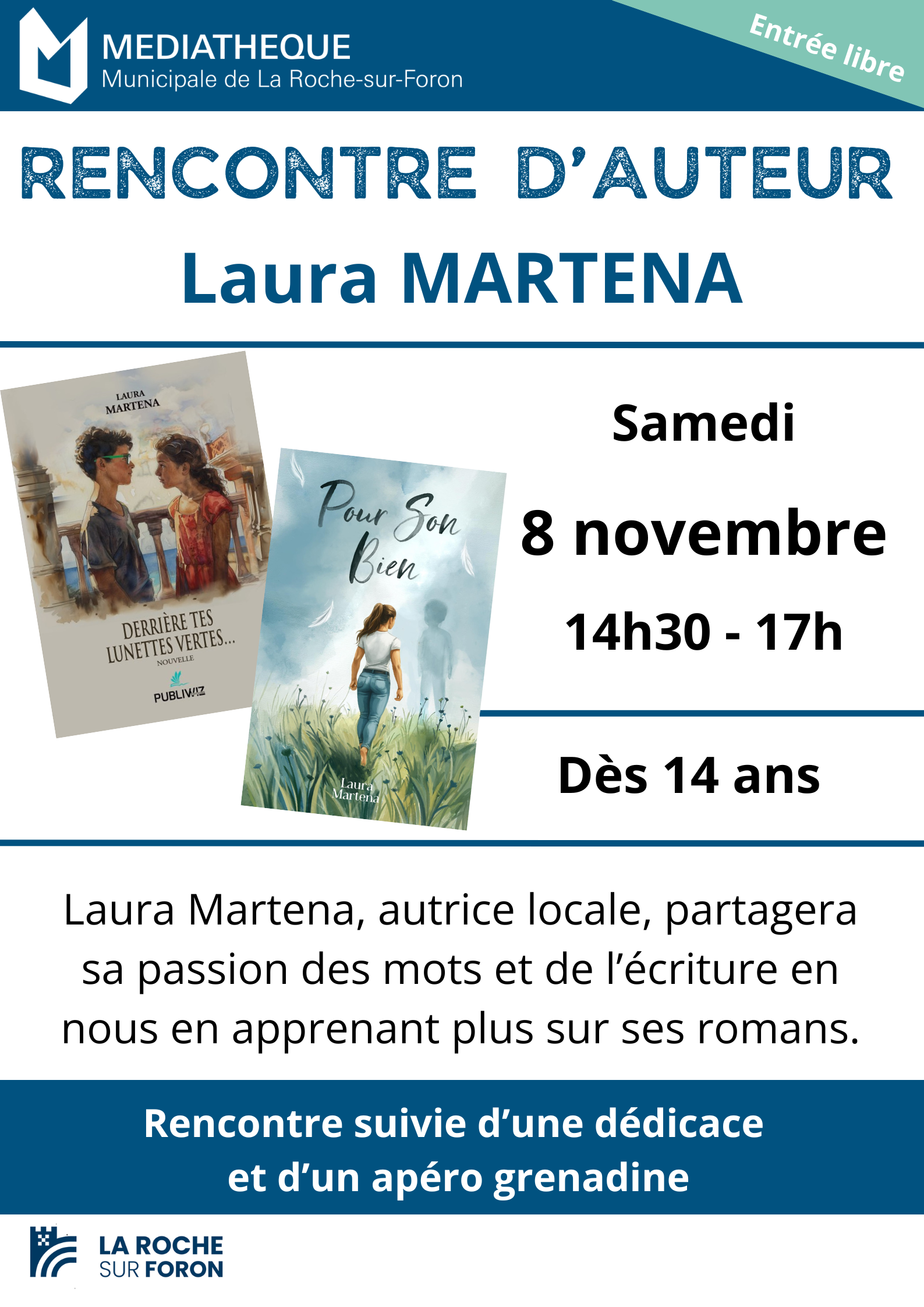 Couverture de LAURA MARTENA - Rencontre et dédicace